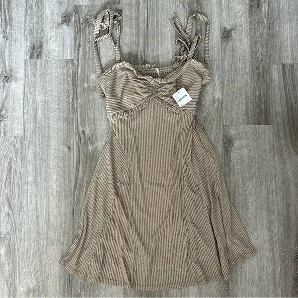 NWT Free People Shine Like Me Mini Dress Strappy Going Out Semi Formal Size 0 - Image 2