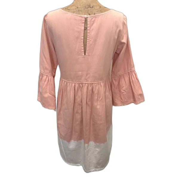 Anthropologie Holding Horses Lilibet‎ Dip Dye Dress Peach Pink Western US Size 2 - Image 5