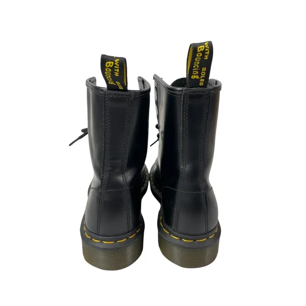 NEW Dr. Martens 1460 Womens Black Leather Round Toe Lace Up Combat Ankle Boots 7 - Image 3