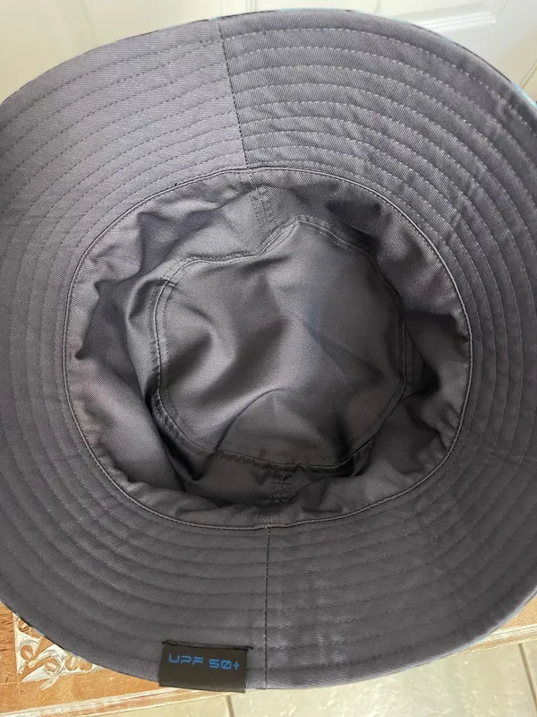 Swirl Pattern Bucket Hat in Blue and Black - Image 6