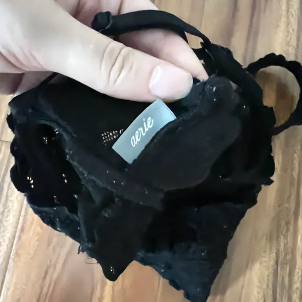Aerie Black Lace Bralette - Image 3