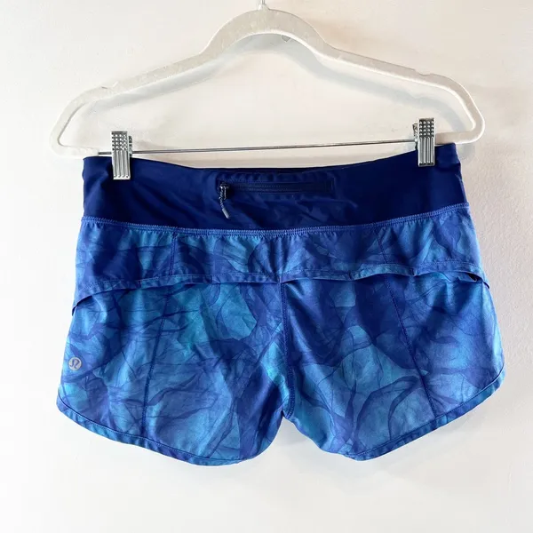 Lululemon Speed Shorts 2 1/2" Mini Midnight Tulle Multi Hero Blue 6 - Image 5