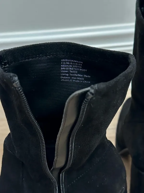 Kenneth Cole Reaction Black Suede Ankle Heeled Boots - Image 7