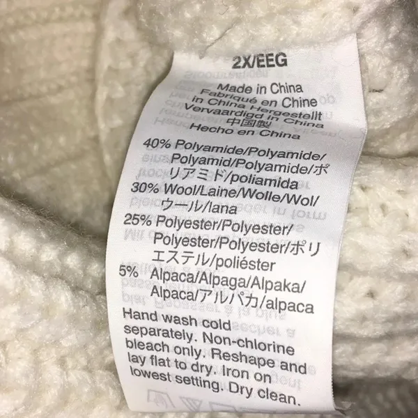 Madewell Everett Rib Play Ribbed Cable Knit Sweater Pullover Blouse Plus 2X v6x - Image 10