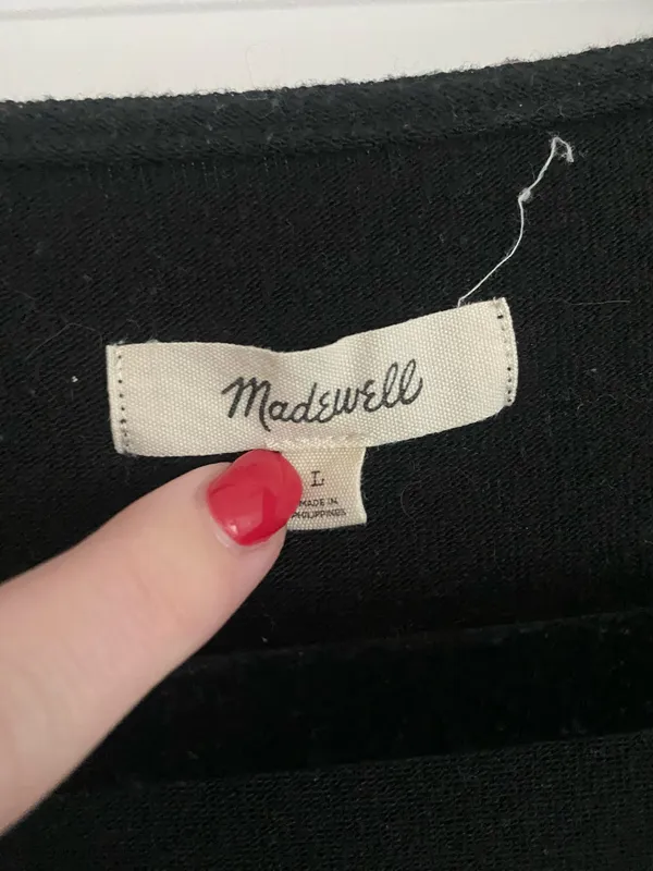 Madewell Black Bodysuit size L - Image 2