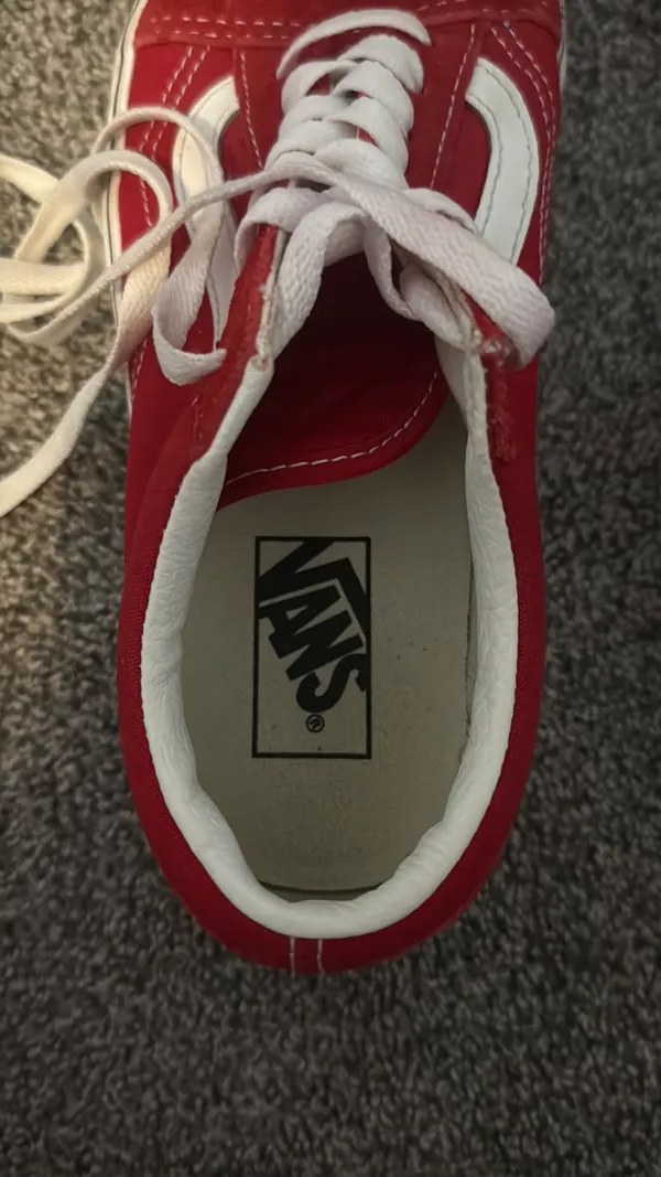 Red Old School Vans  - Image 6
