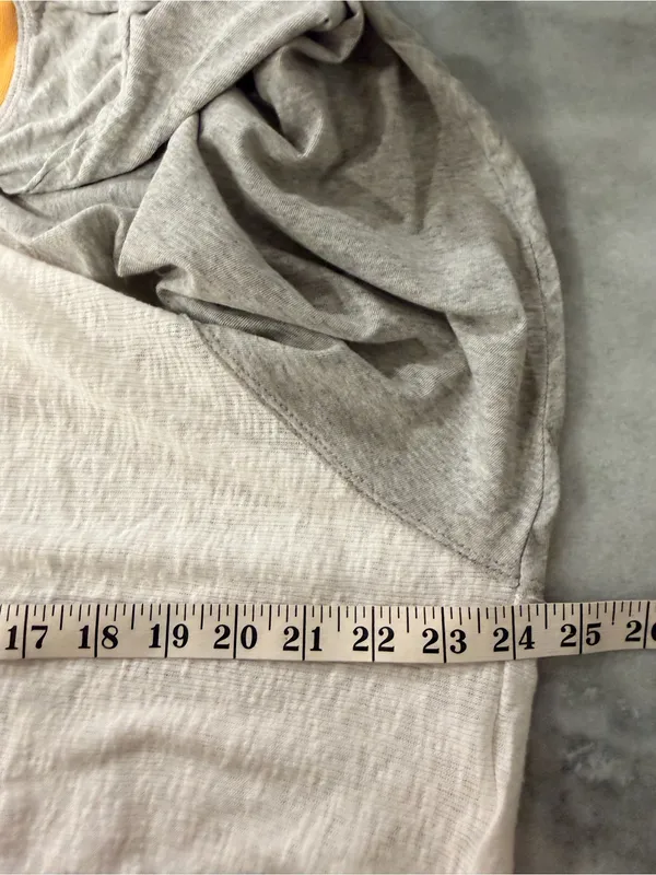 NWOT We The Free Size S Oversized Raglan Long Sleeve Slub Knit Top Gray Cream - Image 6