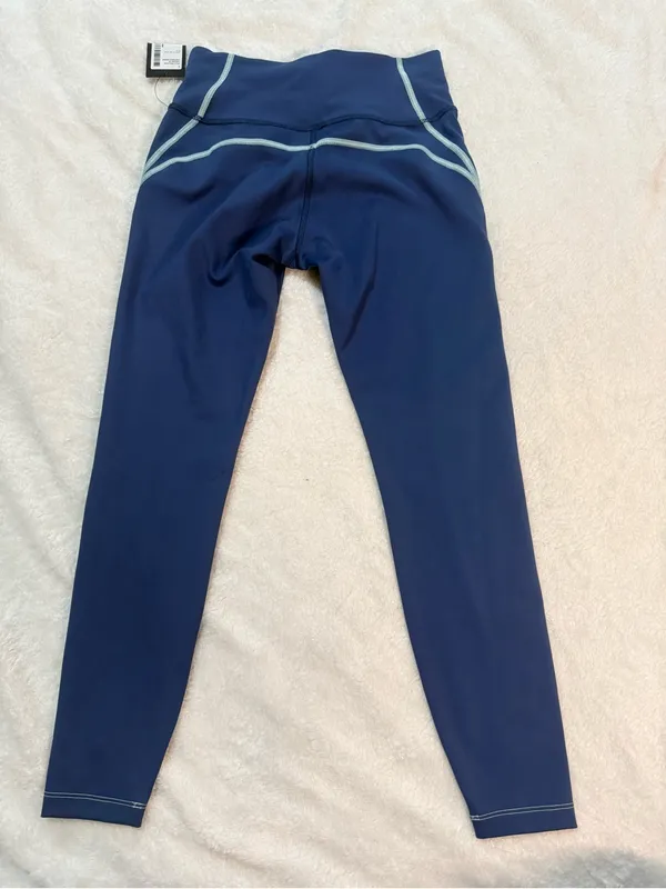 Peloton Teal High-Waist Performance Leggings with Logo - Image 8