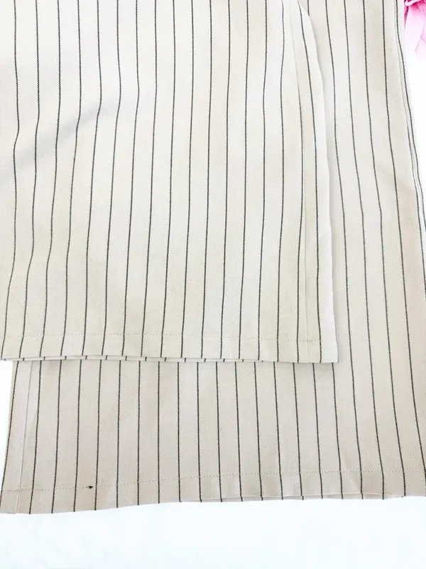 Hell Bunny 30s 40s Caspian Beige Stripe Swing Sailor Trousers Retro Pinup - Image 10