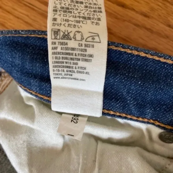 Abercrombie & Fitch Medium Wash Ripped Perfect Stretch Jeans Women Size 4R - Image 7