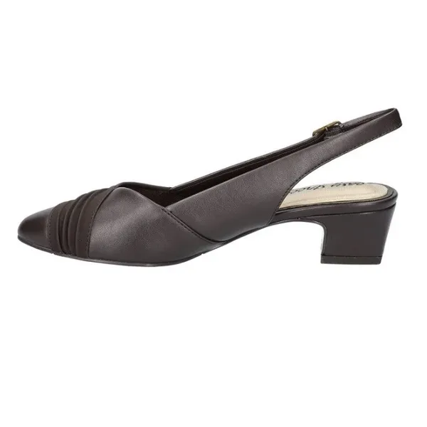 Easy Street Dark Brown Slingback Heels Size 7 - Image 6