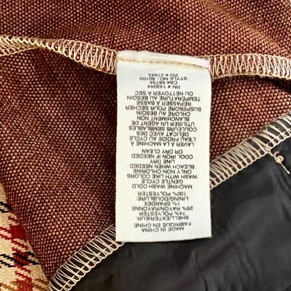 Anthropologie AVEC LES FILLES Longline Plaid Blazer Jacket Preppy Academia Small - Image 12