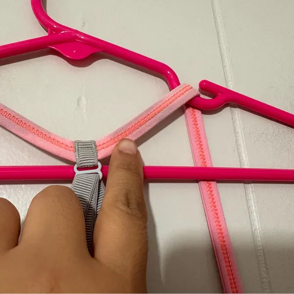 Lululemon Pink/Gray Sports Bra Size 6 - Image 2