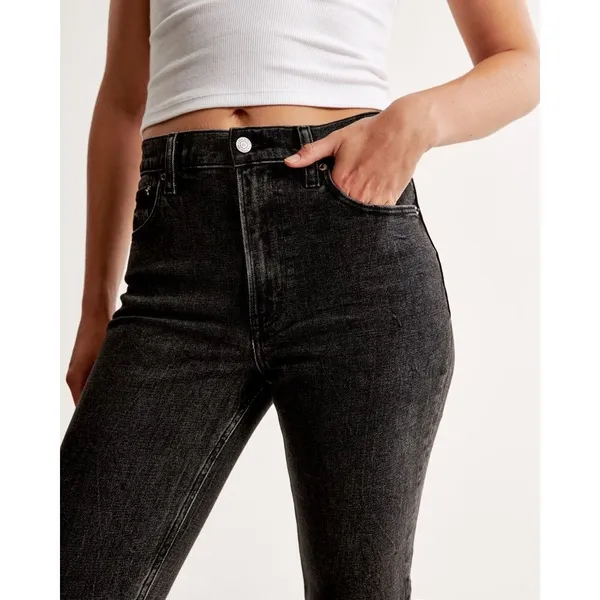 ✨Abercrombie & Fitch High Rise Mom Black Sz 26/2 Jeans✨ - Image 6