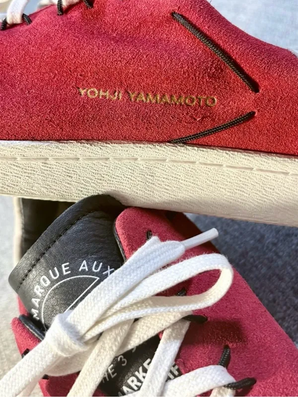 💥Adidas Y-3 Yohji Yamamoto Super Knot Chili Pepper Red Suede Sneakers W 6.5🧡 - Image 4