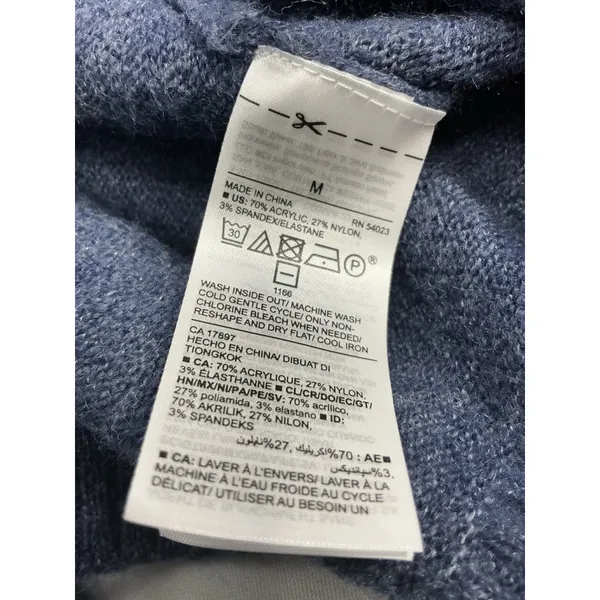 Womans Old Navy Medium Blue Long Sleeve Open Front Cardigan Sweater - Image 4