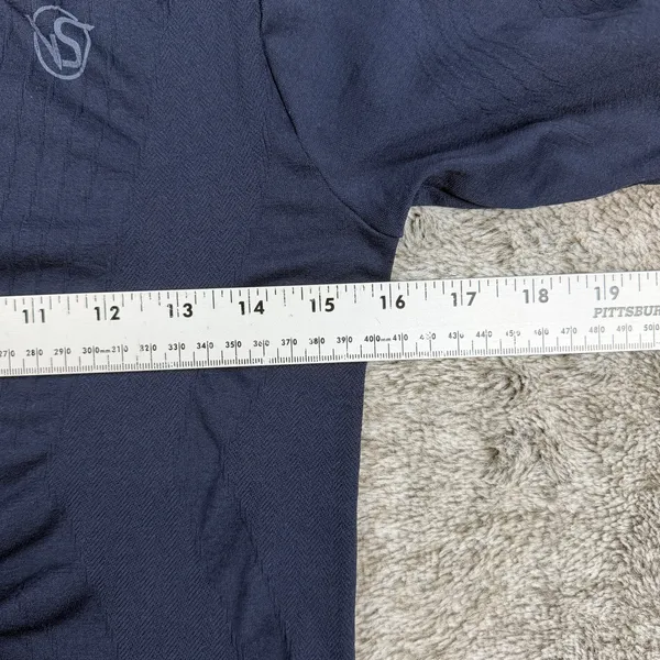 Victorias Secret Seamless Tee Women's L/XL Navy - Image 5
