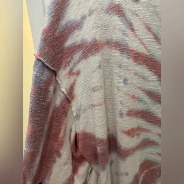 We The Free Pink & White Tie-Dye Pullover Hoodie - Image 9