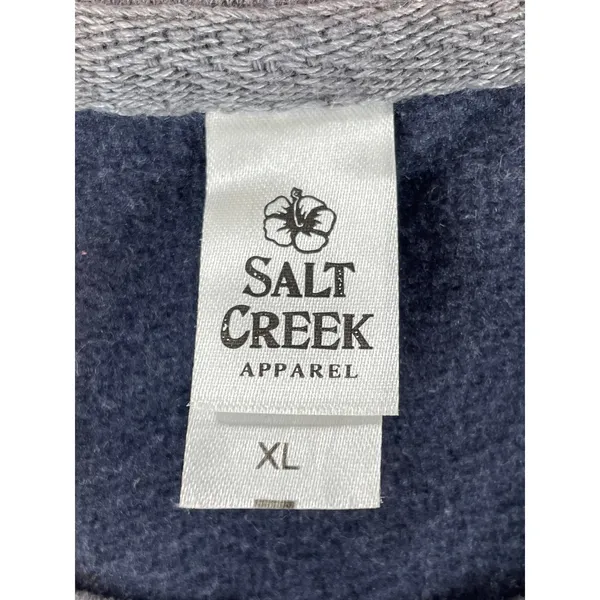 Salt Creek Sweatshirt Size XL Gray Pink Sleeves Philadelphia Logo New With Tag - Image 5