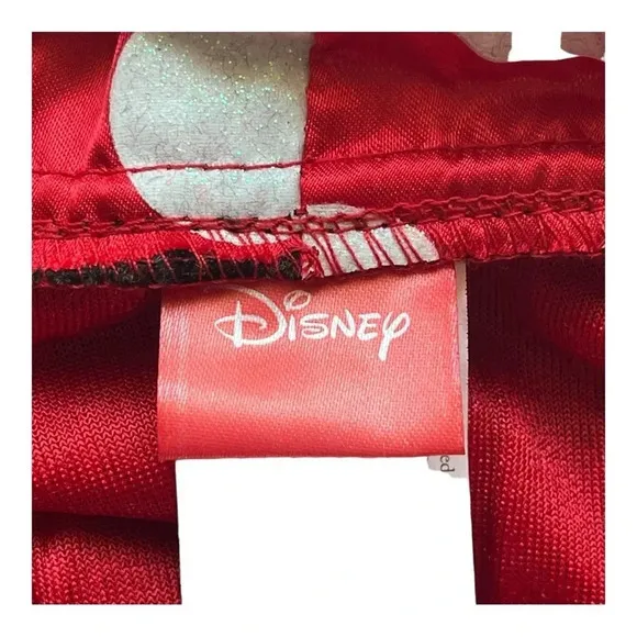 Disney Minnie Mouse Costume Hoodie Adult Small Red Polka‎ Dot 3D Ears Bow Zip Up - Image 9