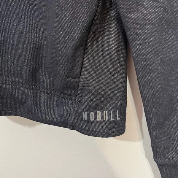NOBULL Women's Twill Zip Up Jacket‎ Deep Midnight - Image 3