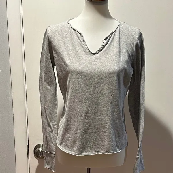 Zadig & Voltaire Grey T-Shirt -‎ One Size - Image 3
