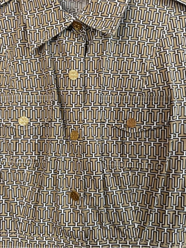 Tory Burch Geometric Print Ryder Shirt Dress - Image 3