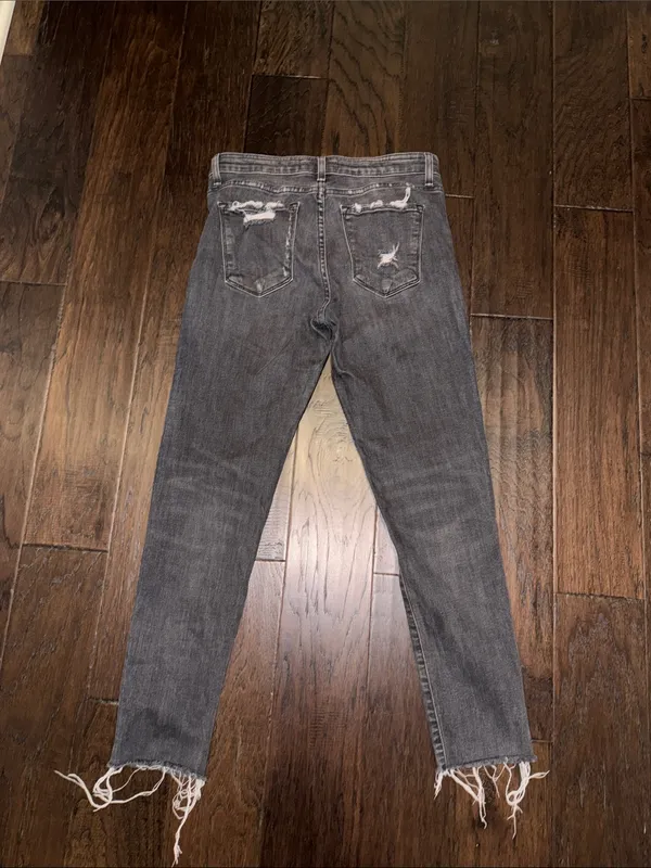 Flying Monkey High-Rise Black Distressed Skinny Jeans Size 28 - Image 4