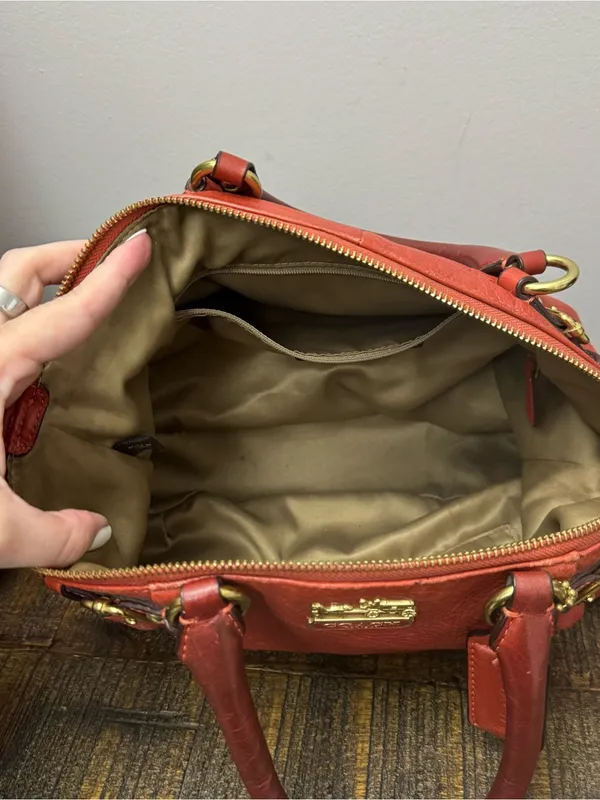 Coach Madison Sophia Bag Burnt Orange Purse Handbag - Image 7