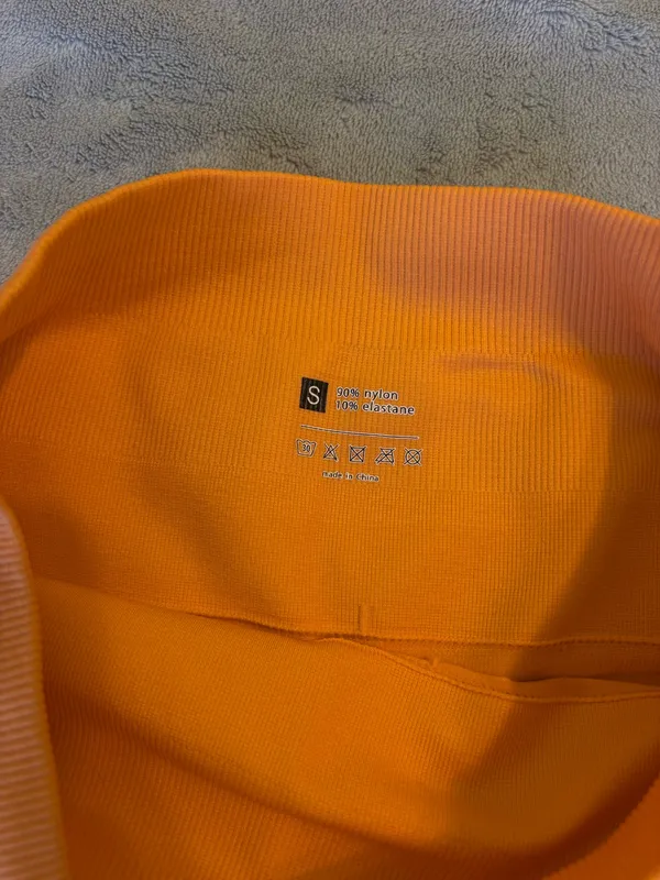 orange biker shorts - Image 3