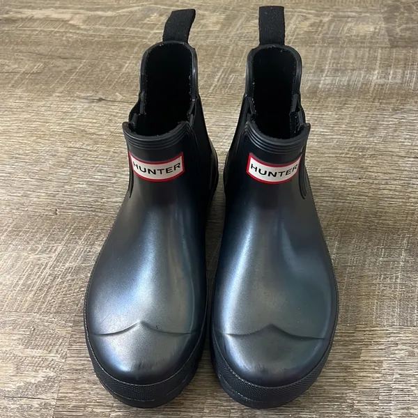 Hunter Women's Original Chelsea Boots Dark Silver Size 5 - Image 2