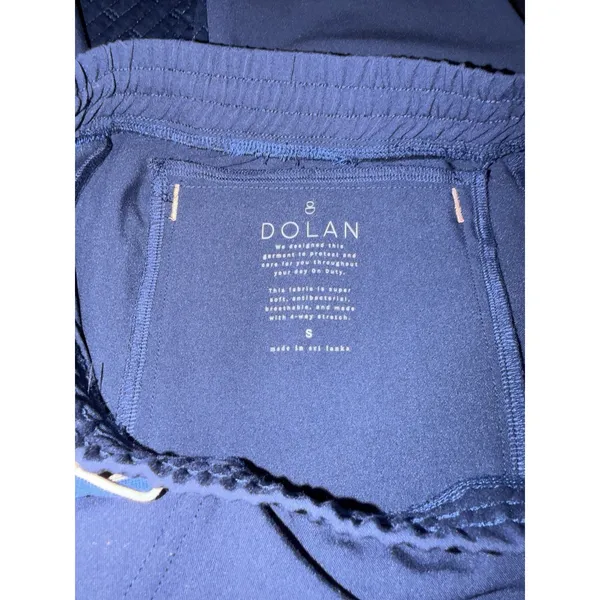 Dolan Scrub Jogger Pants Navy Drawstring Cargo Pocket Medical Uniform Women’s SM - Image 5