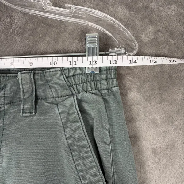 American Eagle Stretch Cargo Pants Women’s 0 Green Utility Y2K Cotton Blend - Image 4