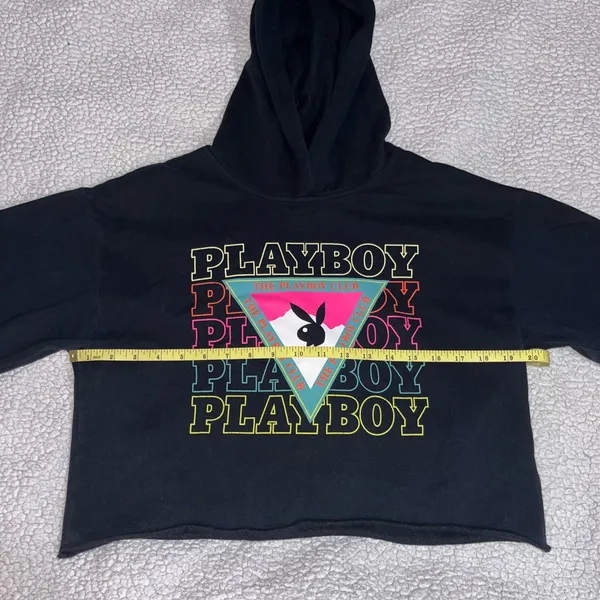 Playboy crop hoodie - Image 7