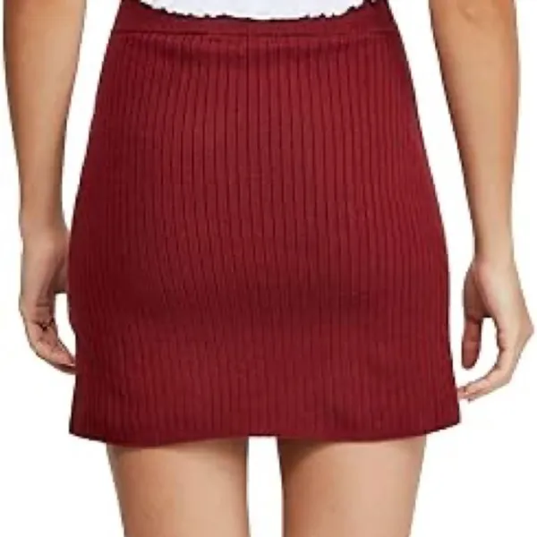 Free People Mod Wrap Skirt in Wine - Image 8