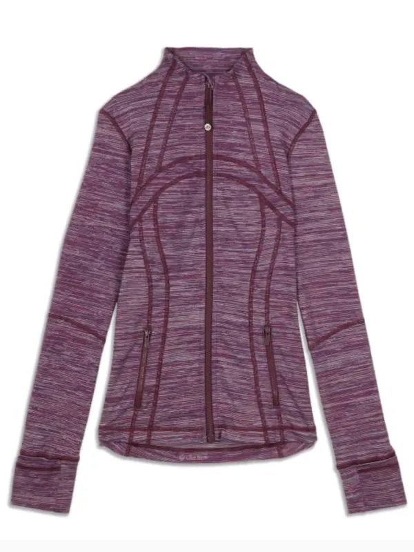 LULULEMON Women’s Define Jacket Edged Stripe‎ Jacquard Blueprint Royal Ruby - Image 7