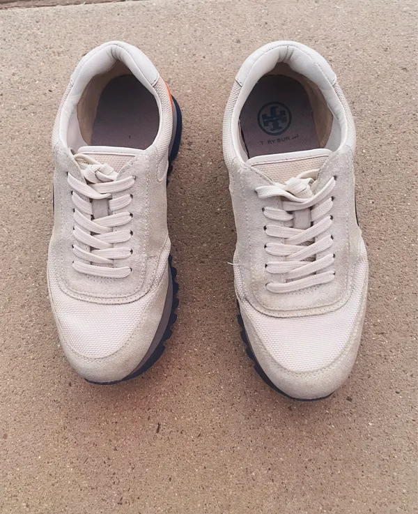 Tory Burch Sawtooth Logo Sneakers size 5 - Image 2