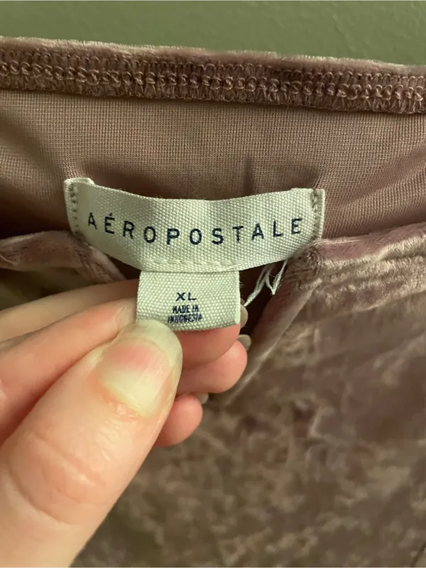 Aeropostale Dusty Rose Velvet Long Sleeve Dress - Image 3