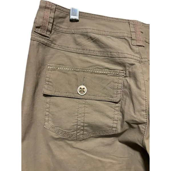 Cache Crop Cargo Pant Rhinestone Stud Adjustable Length Embellished NWT $98 Sz14 - Image 10