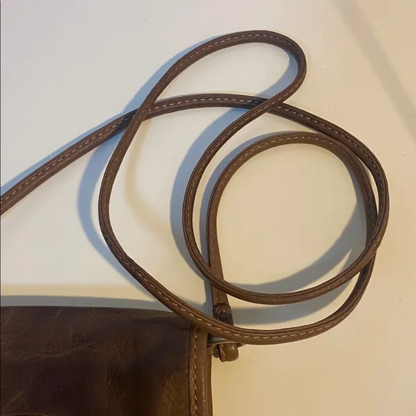 Fossil Brown Leather Crossbody Bag - Image 5