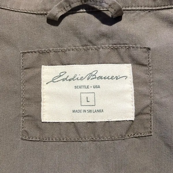 Eddie Bauer Women’s Lightweight Khaki Zip Up Jacket G2 - Image 3
