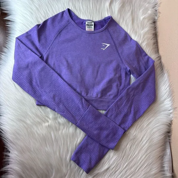 Gymshark VITAL SEAMLESS 2.0 CROP TOP Long Sleeve size Small - Image 10
