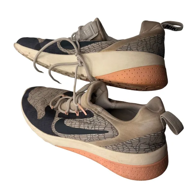 Nike React Infinity Run Flyknit 2 SZ 7 Gray Navy Peach Running Sneakers - Image 8