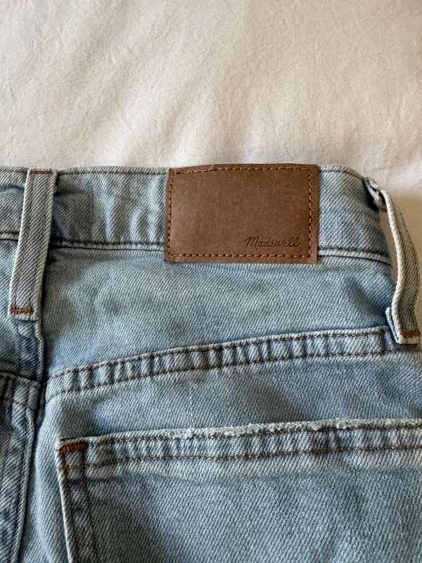Madewell light wash denim straight jeans - Image 4