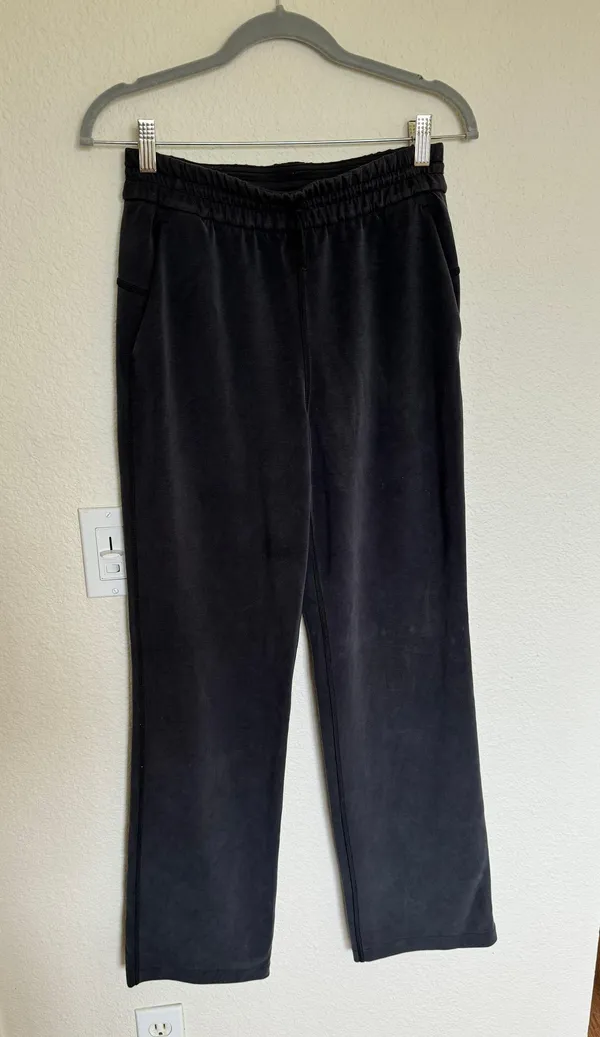 Lululemon Wide Leg Navy Blue Track Sweats - Image 6