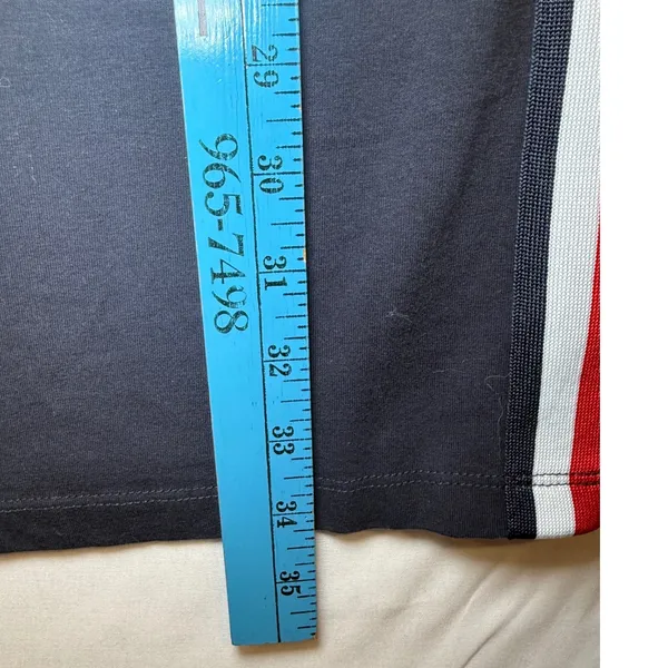 Tommy Hilfiger Womens‎ Navy Blue T-Shirt Dress Side Stripe Logo Large L - Image 8