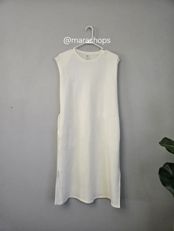 Spanx AirEssentials Tie Waist Tank Dress White - Image 3