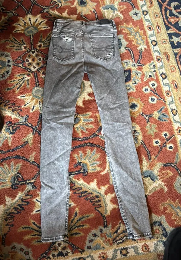 American Eagle Outfitters Faded Black Jeans - Image 3