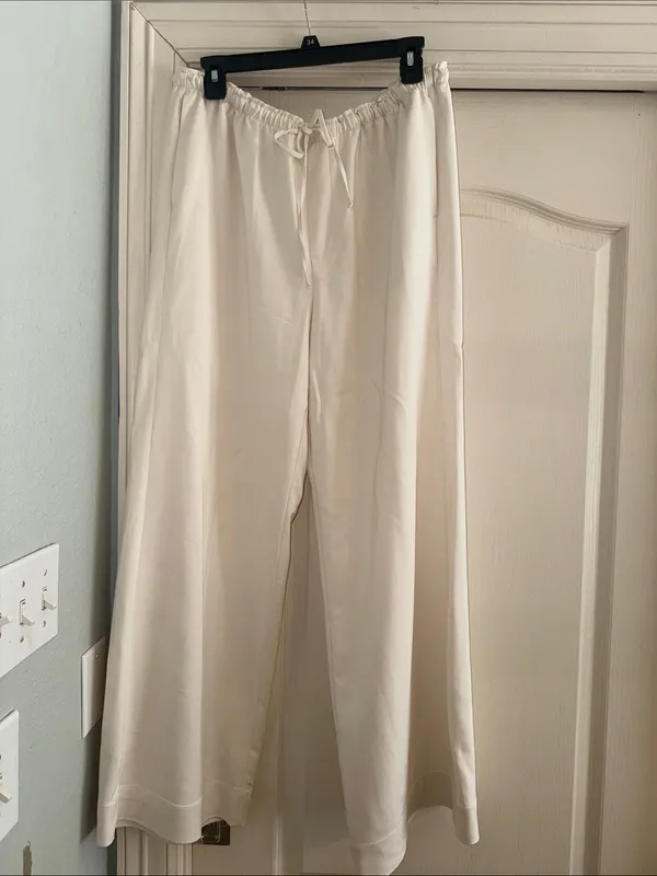 A New Day - Women's Effortless Pull-On Pants - Cream Large - Image 4