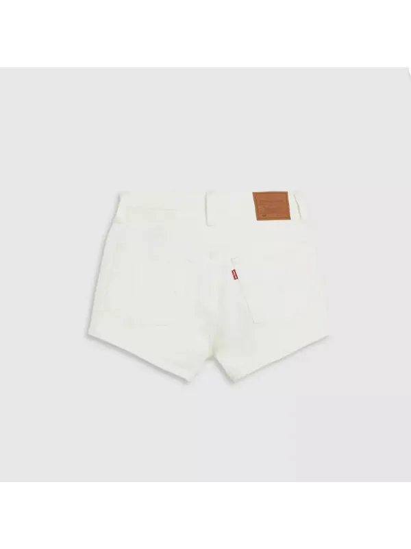 New Levis 30 Premium Women's 501 Original High Rise Shorts Disco Nights White - Image 5